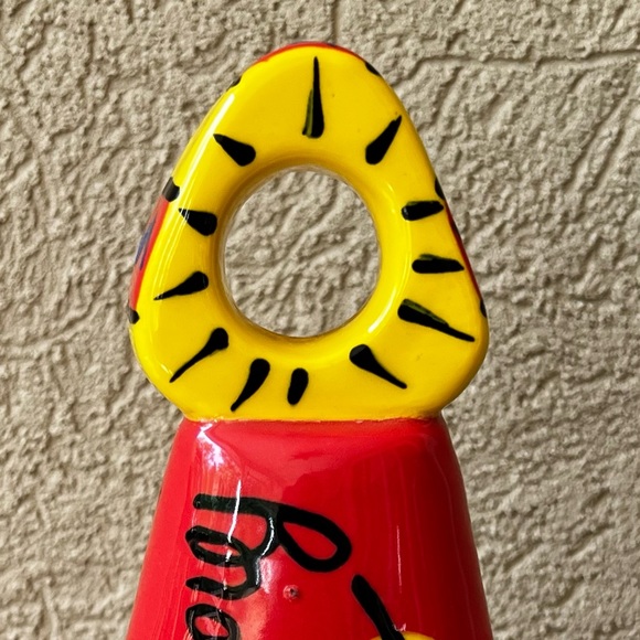 Vtg BROUSSARD Hand painted Colorful and Whimsical Bell Style Figurine 7.75” tall - Picture 7 of 11